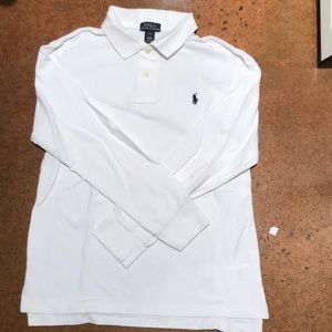 boys polo. long sleeve 14/16 L